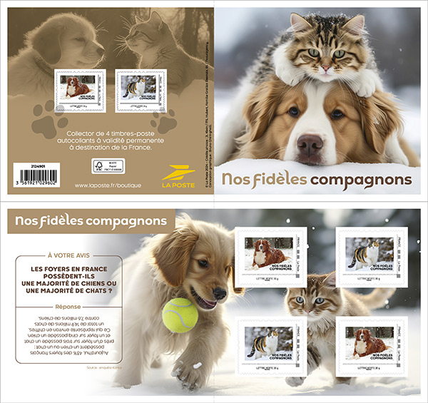 Timbres collector Nos fidèles compagnons – Hiver