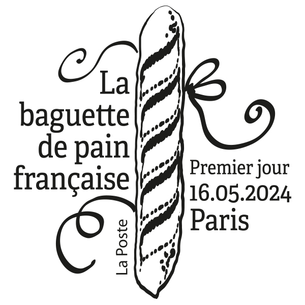 Oblitération La baguette de pain française
