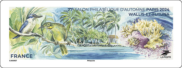 Vignette 77e Salon Philatélique d'Automne Paris 2024 – Wallis et Futuna